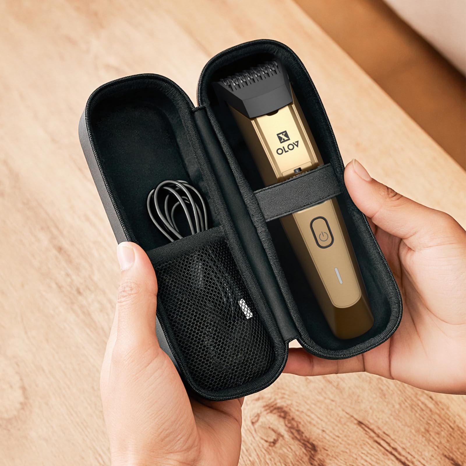 Premium gold-toned look with versatile trimming performance
