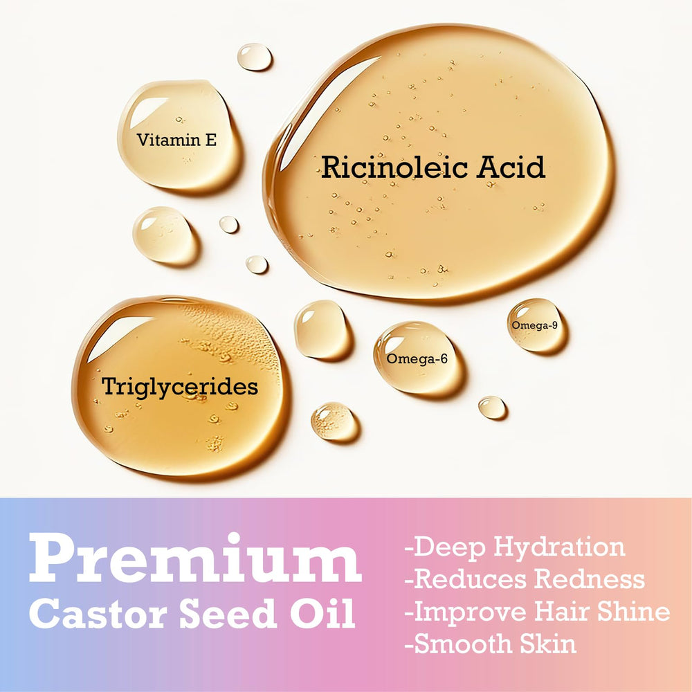 Unrefined castor oil by Olvaxin for skin and hair