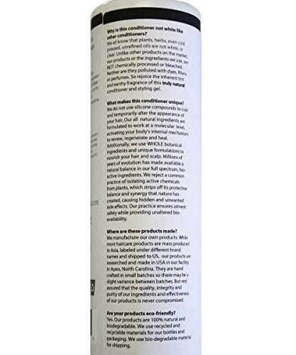 OM Botanical Ayurvedic Conditioner and Styling Gel texture swatch highlights versatile use
