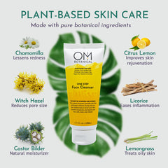 OM Botanical One Step Cleanser jar closeup shows hydrating cream