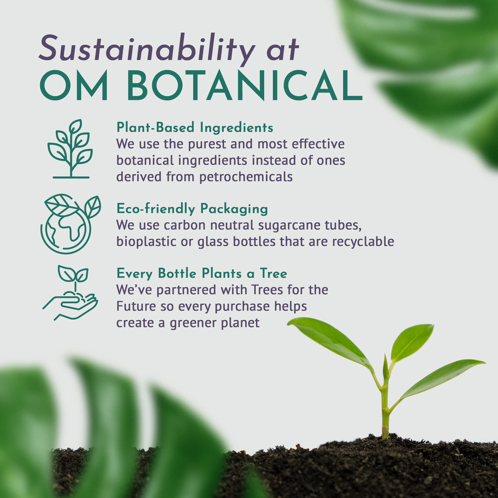 Hair after wash with OM Botanical color-safe formula and shine