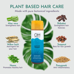 Soapnut ingredient highlight in OM Botanical shampoo for natural cleansing