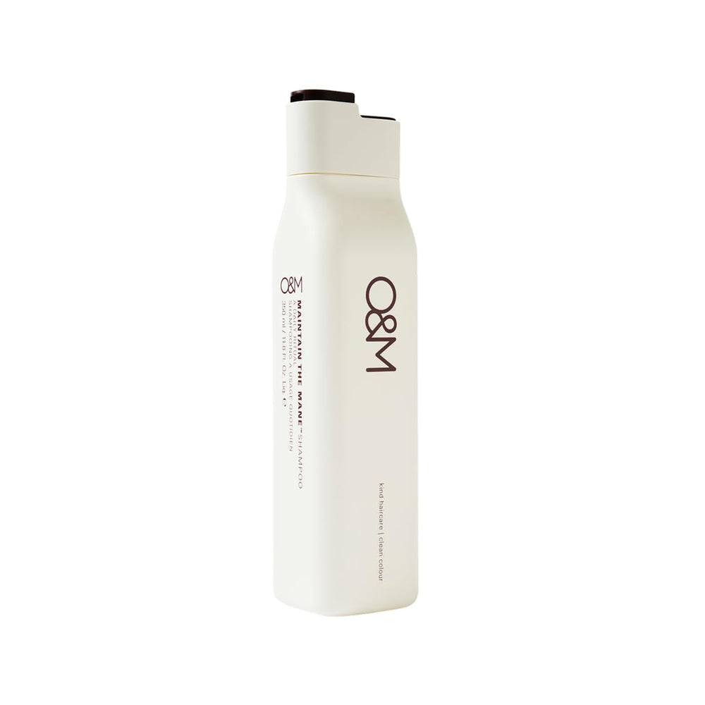 O&M Maintain the Mane shampoo pump-dispense setup for easy daily routine