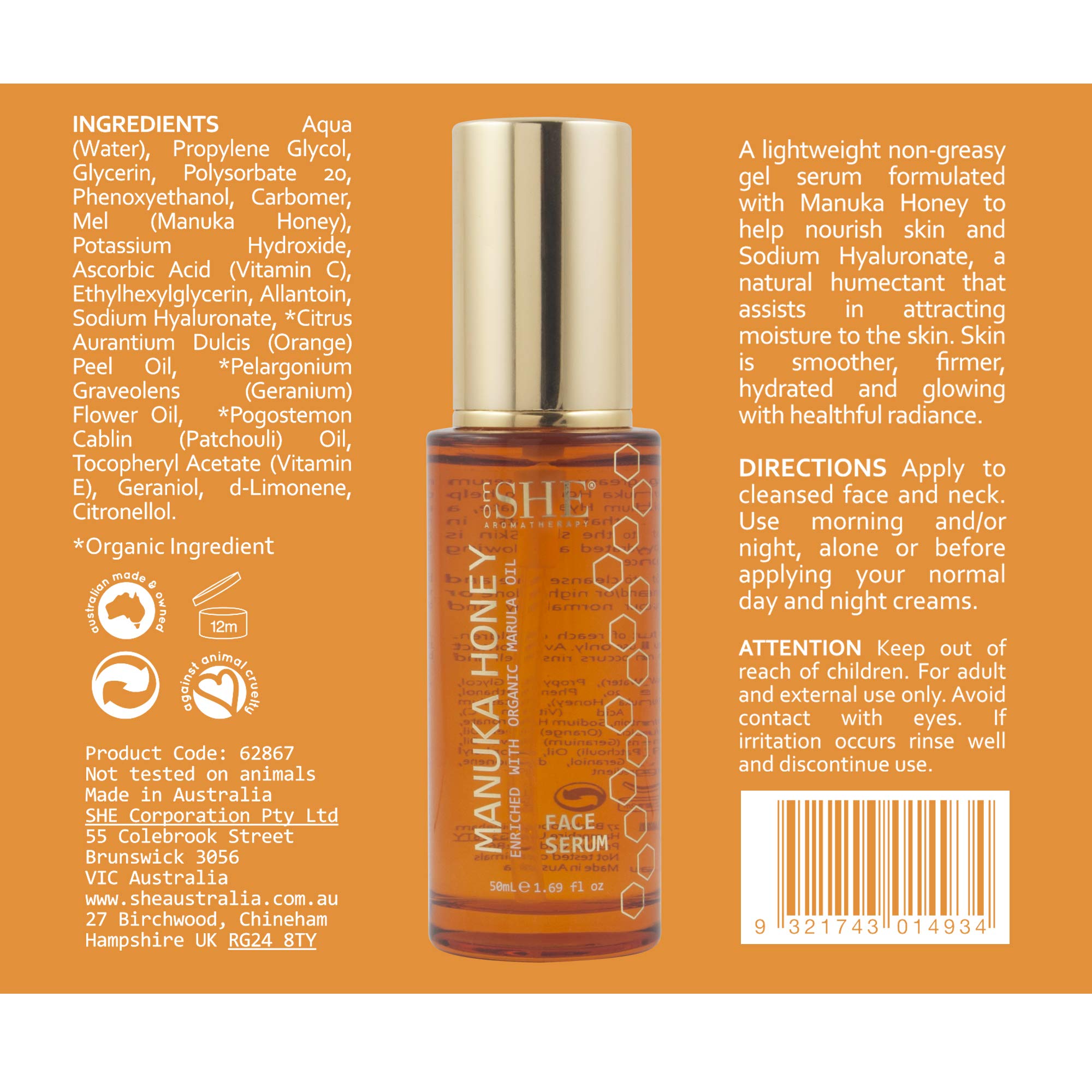 Om SHE glow finish on skin after serum application suggesting subtle radiance