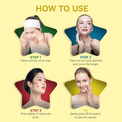 OMADOTO star patches are lightweight and travel-ready for skincare on the go.