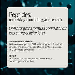 OMI WellBeauty Men's Hair Growth Peptides packaging box presents clinical-inspired care
