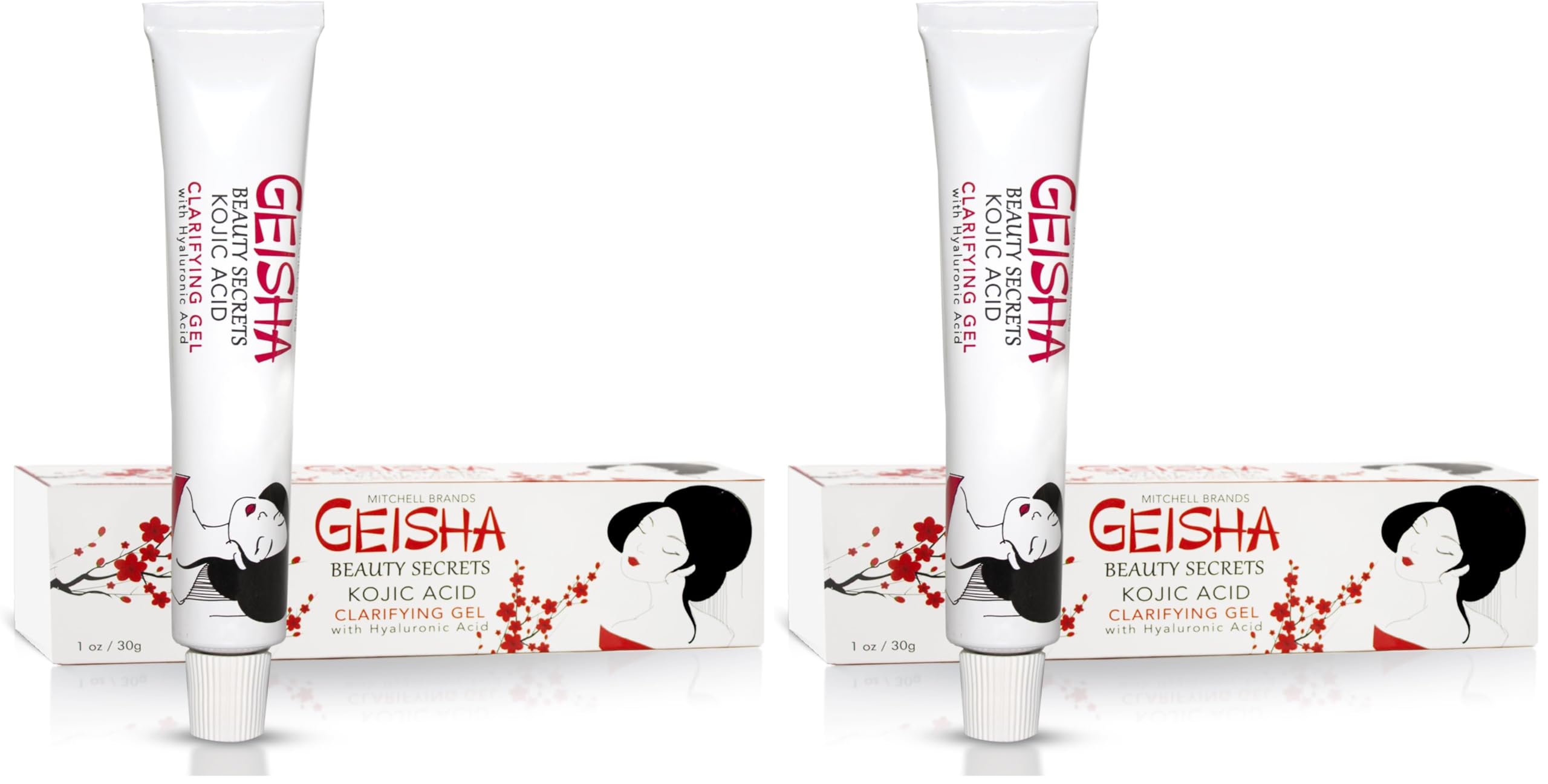 OMIC Geisha Kojic Acid Gel bottle in twin-pack for brightening skin