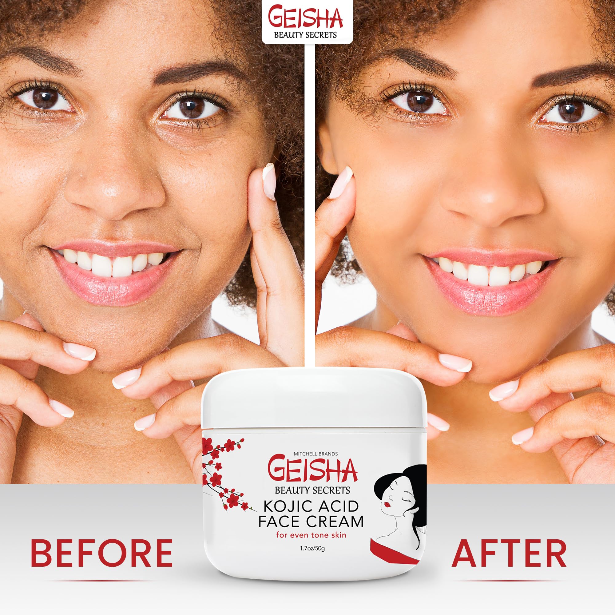 OMIC Geisha Kojic Cream pack of 2 for value skincare