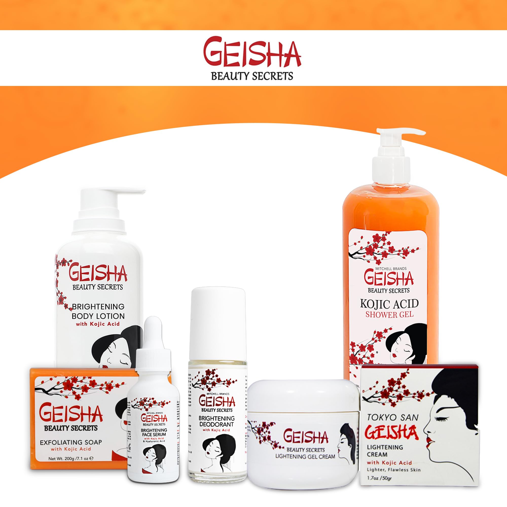 OMIC Geisha skincare routine image suggesting spa-like cleansing ritual