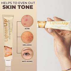 OMIC Lighten-Up argan oil glow image signals nourishment and inflammation reduction.