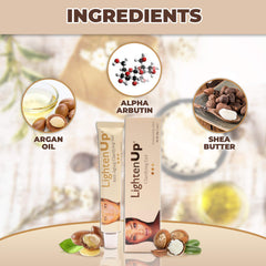 OMIC Lighten-Up gel texture closeup emphasizes quick absorption.