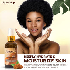 OMIC Lighten-Up ingredients highlight shea butter and almond oil.