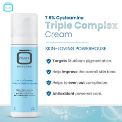 OMIC Skincare packaging front highlights premium branding and product details.