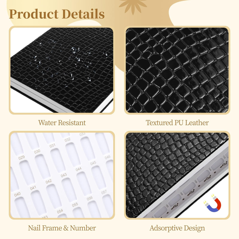 OMISTAR 216 waterproof PU leather book keeps color samples protected.
