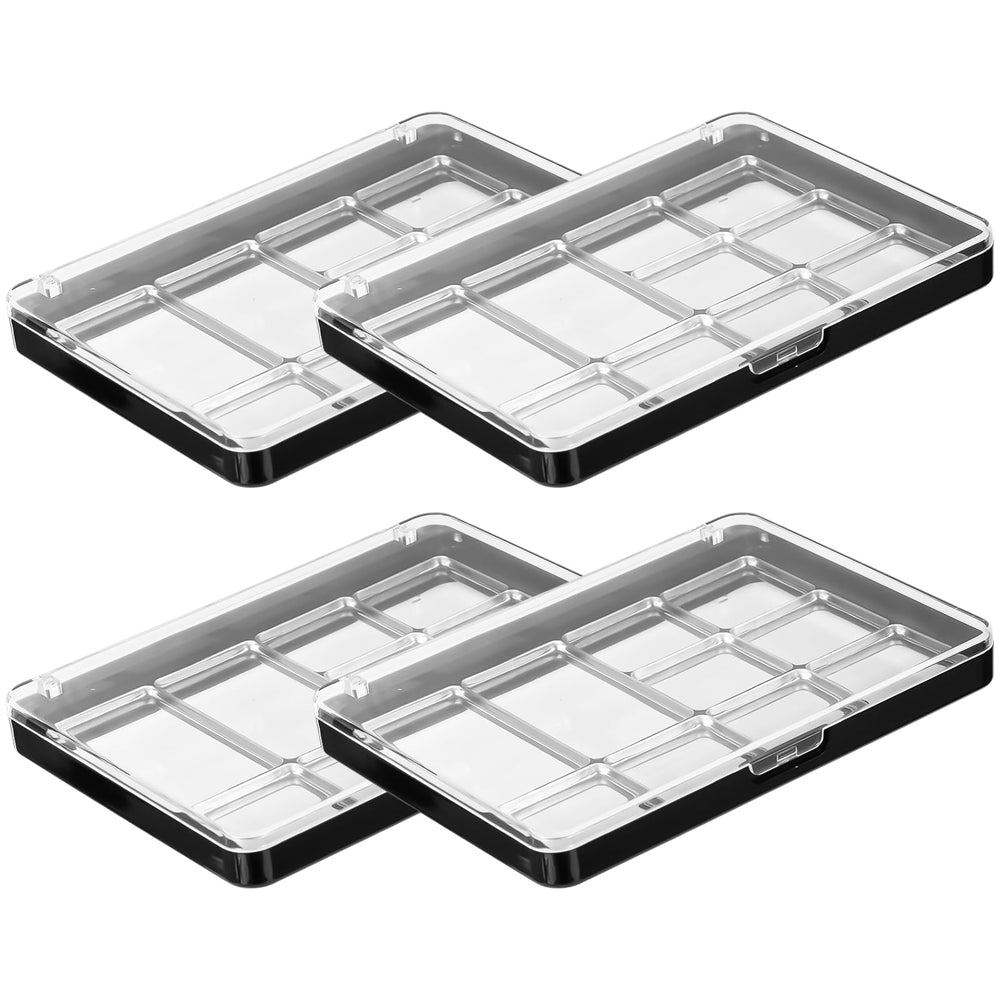 OMISTAR forty square metal pans for customizable palettes and precise shade placement.