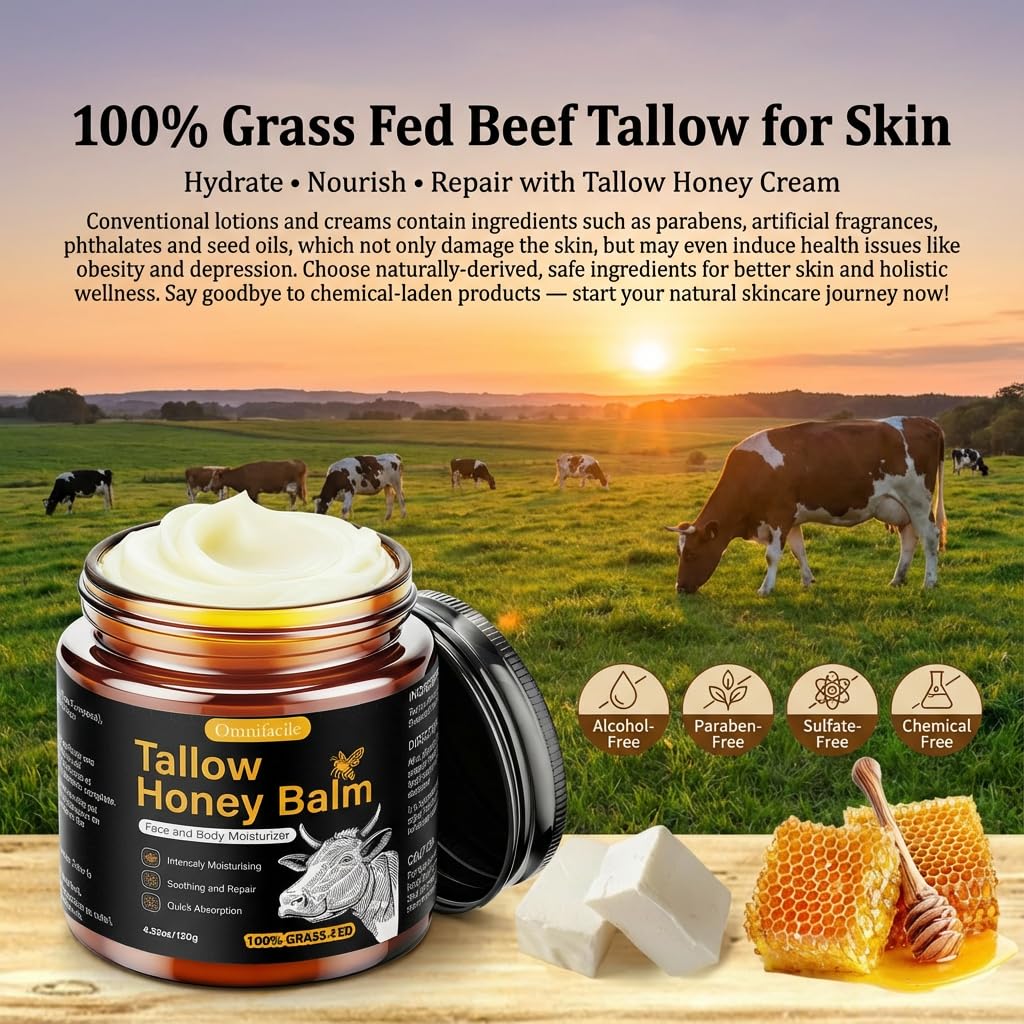 Omnifacile Raw honey infusion provides humectant moisture for smoother skin