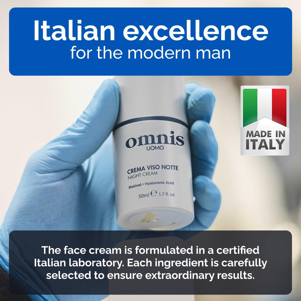 Omnis Uomo cream-texture-closeup shows lightweight, fast-absorbing moisturizer.