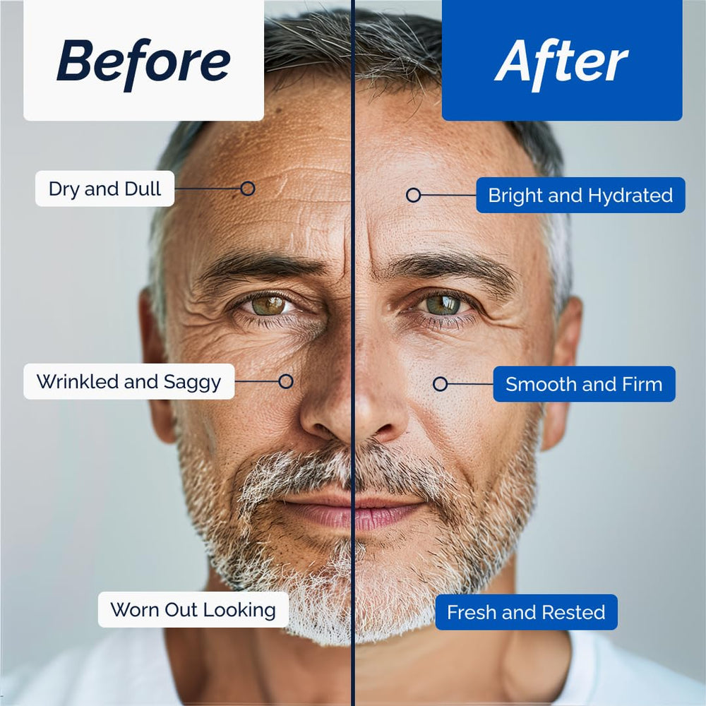 Omnis Uomo face cream refreshing-effect shown for a revitalized complexion.