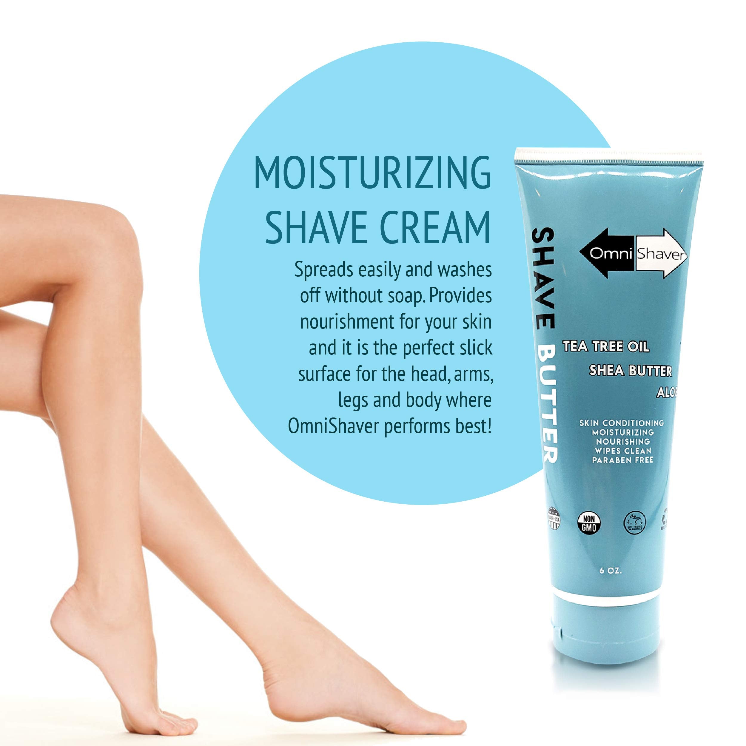 OmniShaver Shave Butter 6 oz travel size in a pack