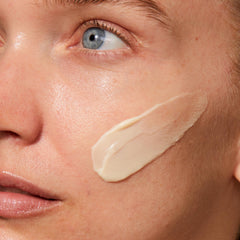Omorovicza Rejuvenating Night Cream swatch on hand highlights creamy consistency