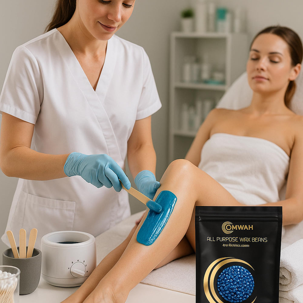 OMWAH hard wax beads sea breeze scent enhances waxing session ambiance