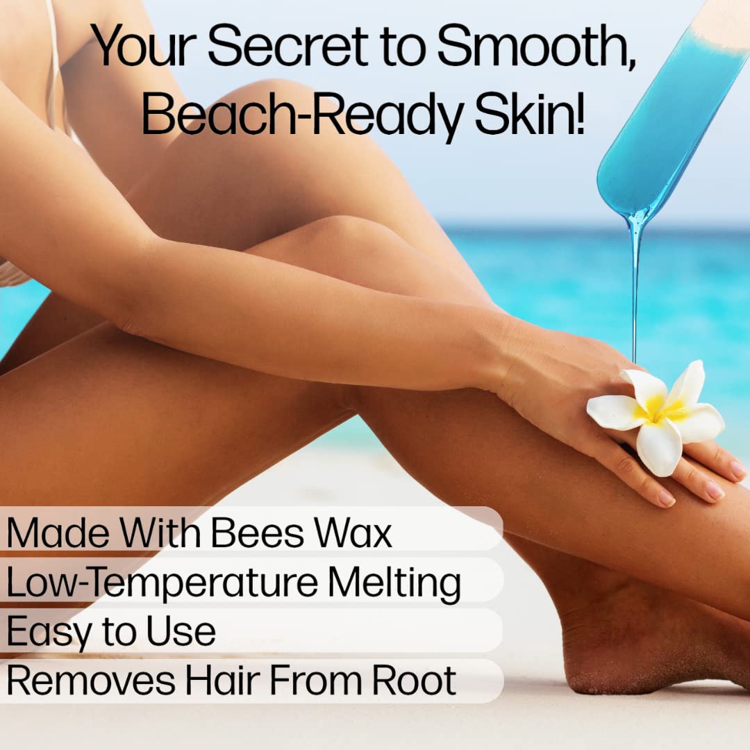 OMWAH hard wax beads face body armpit demonstrates all-area waxing versatility