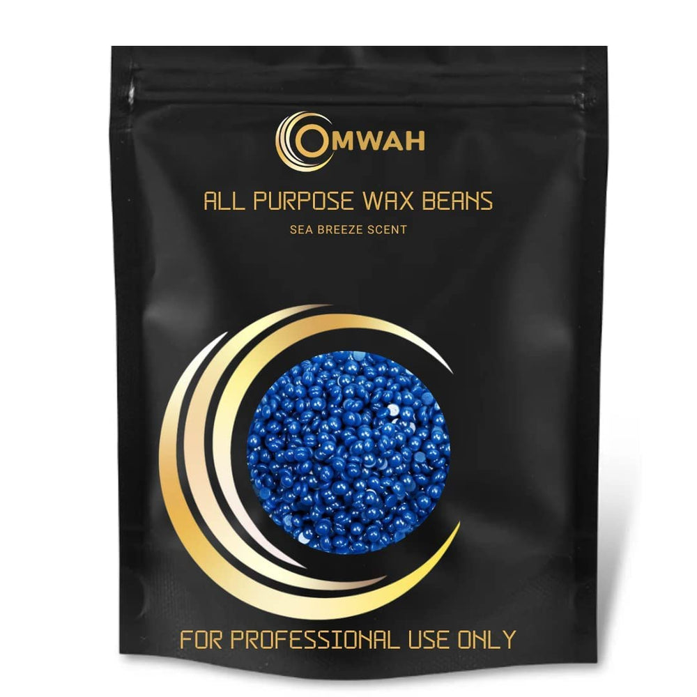 OMWAH hard wax beads sea breeze closeup for salon-quality waxing at home