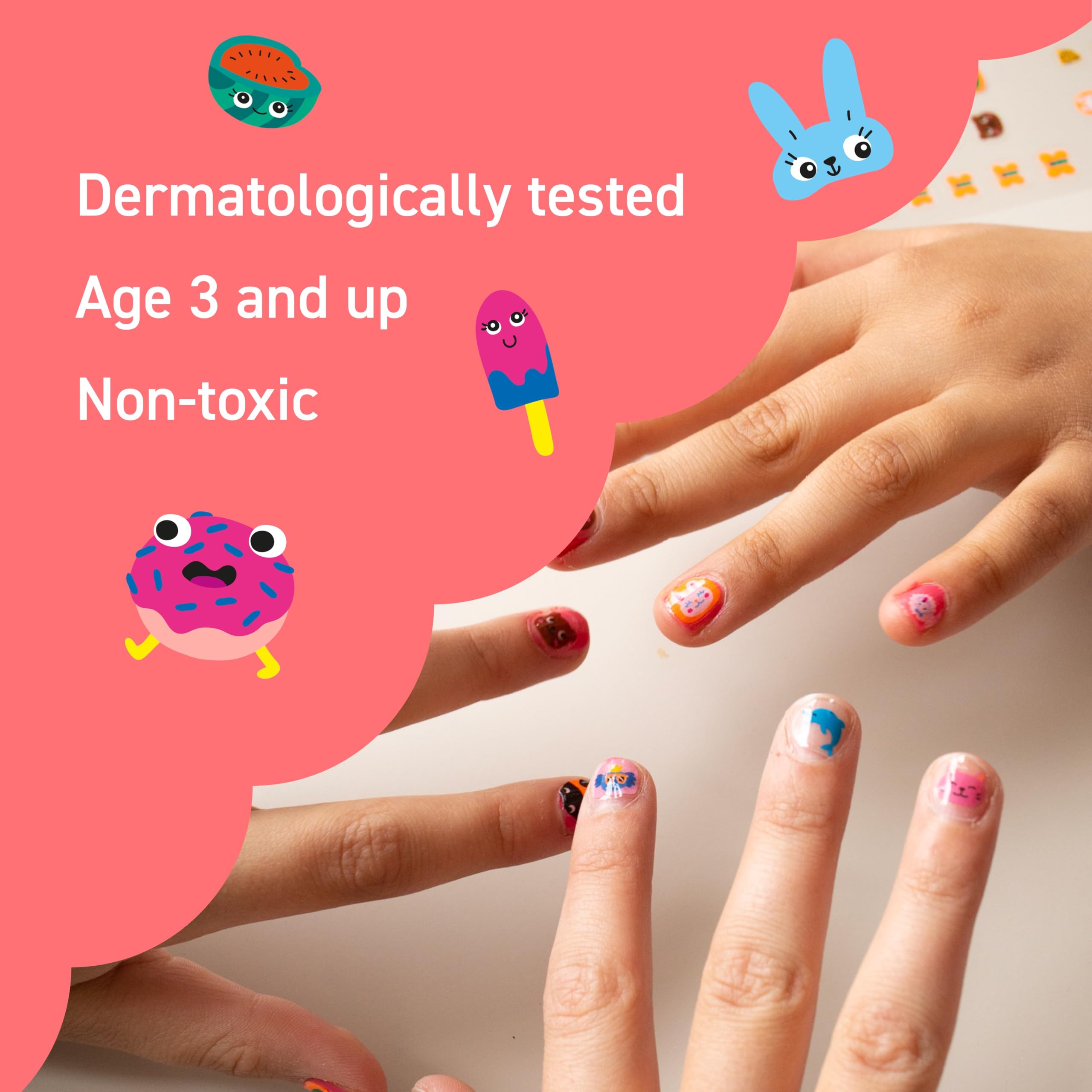 Omy Kawaii nail stickers ideal party favors and gifts.