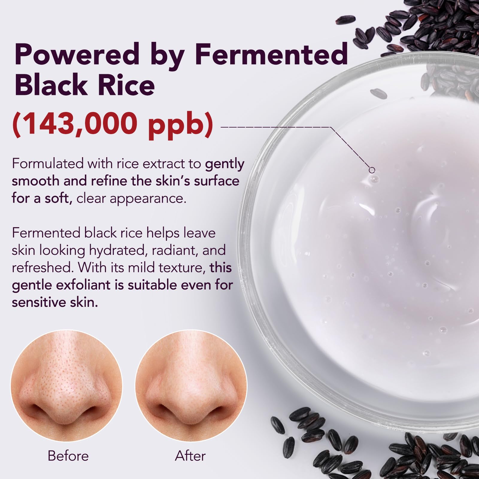 OMZOK Pore cleaner in action for clearer pores