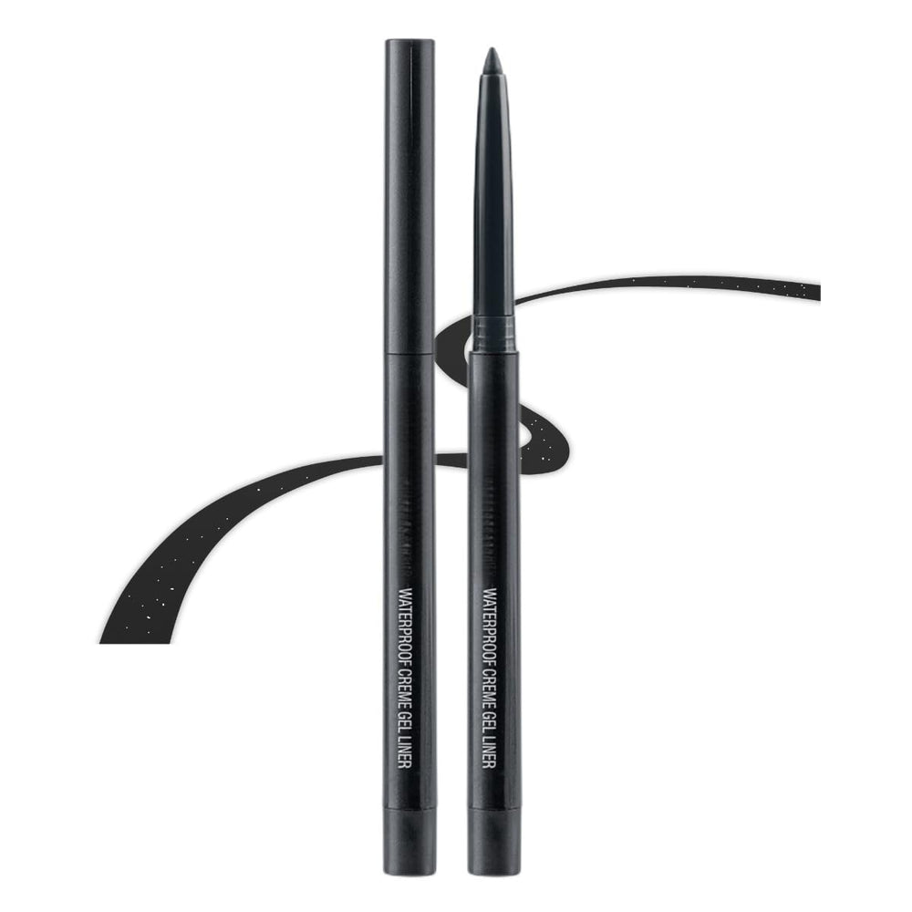ONarisae Shimmer Black retractable eyeliner packshot shows precise pigment and sleek design