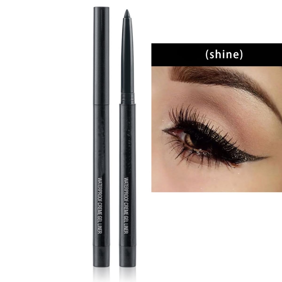 ONarisae Shimmer Black swatches reveal creamy, blendable color for smooth outlining