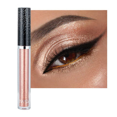ONarisae Glitter Eyeshadow Shimmer light brown compact with smooth, long-lasting finish.