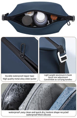 Onbagway navy silicone bag waterproof material protects contents during travel