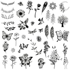 One Grace butterfly tattoo provides delicate, waterproof wear for days.