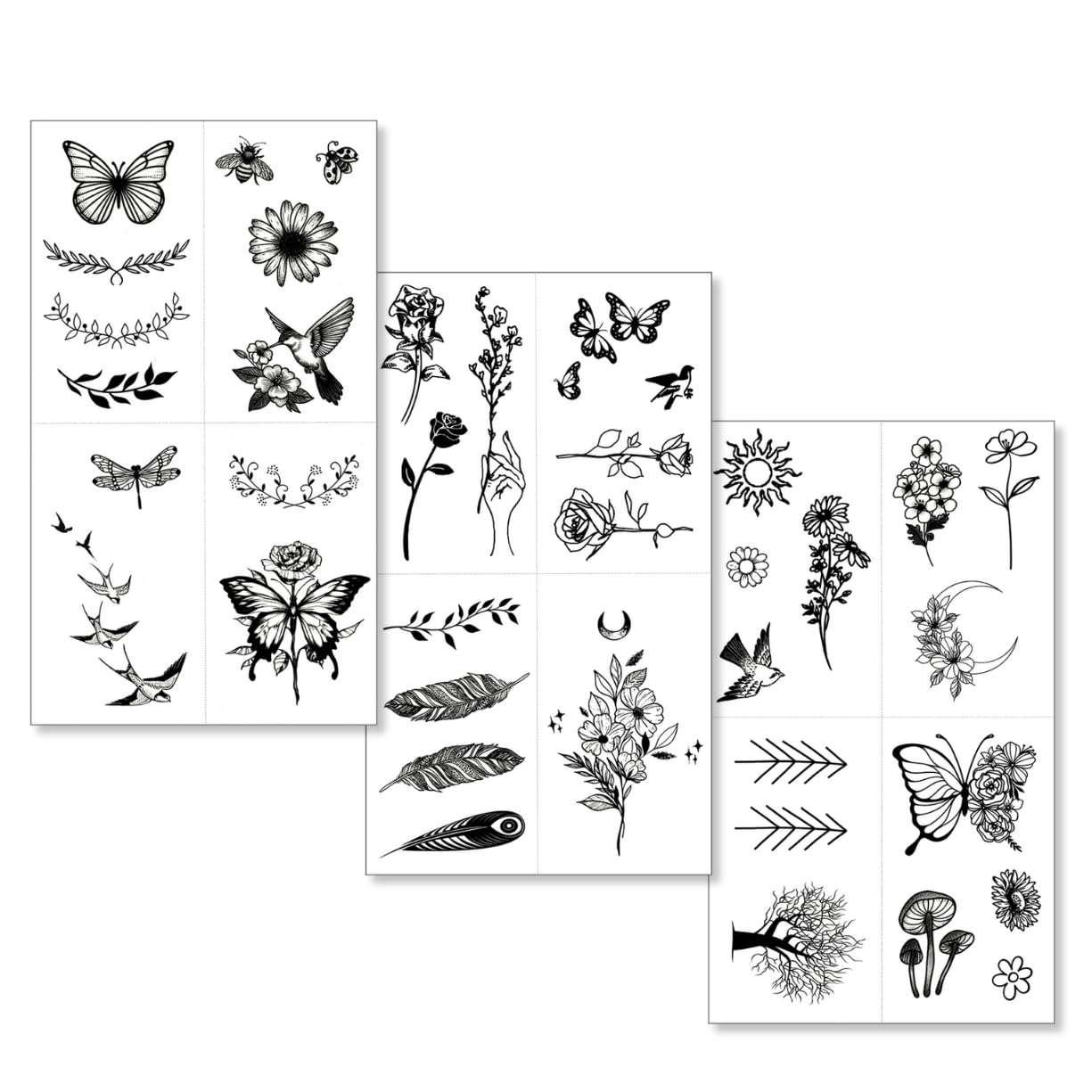 One Grace flower tattoo with fine line detail for wrists, collarbones, or ankles.