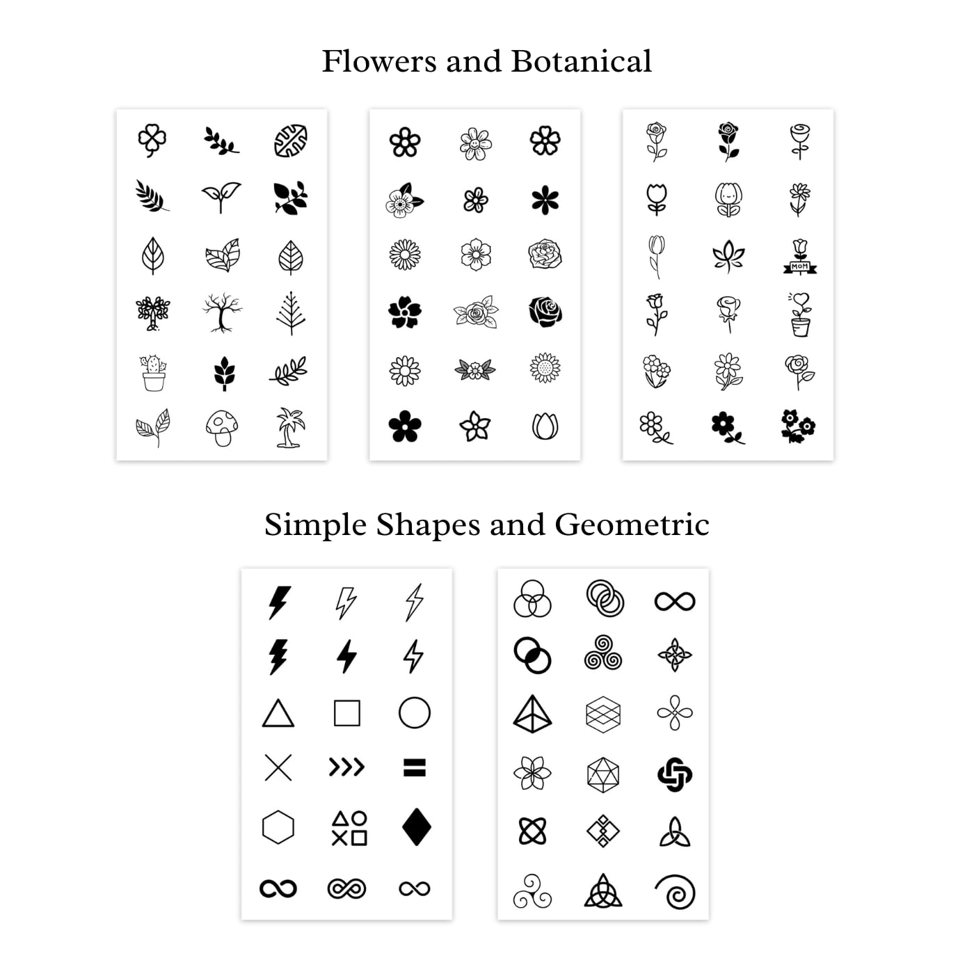 One Grace long-lasting waterproof tattoo, mini design for everyday wear.