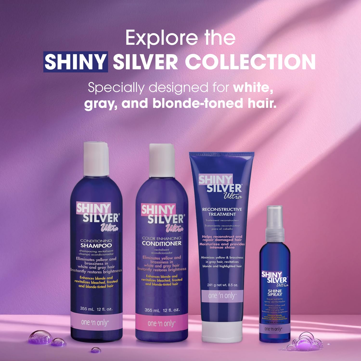 One 'N Only two-pack display highlights bottle and value for ongoing toning