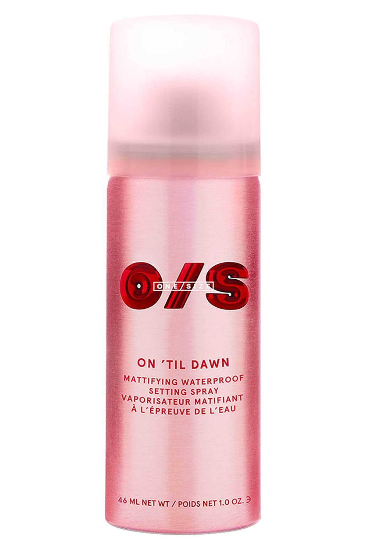 One Size On Til Dawn matte spray bottle for all-day wear