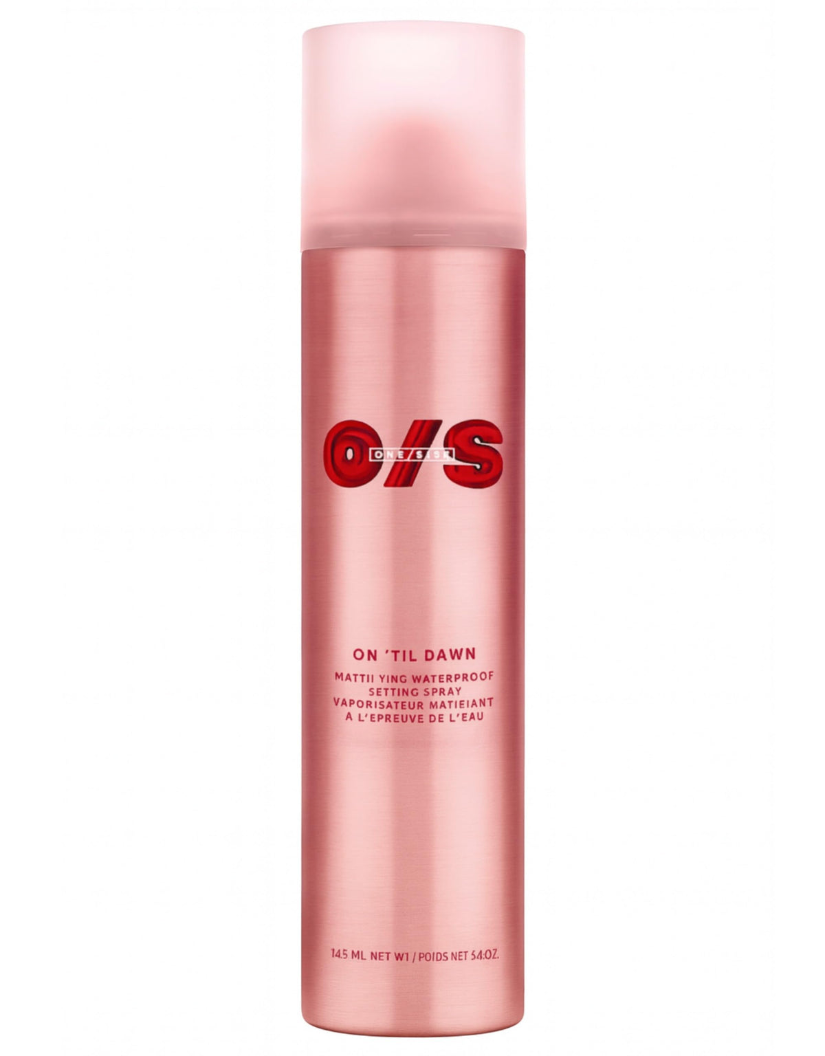 One Size On 'Til Dawn matte setting spray bottle for oil control and all-day wear