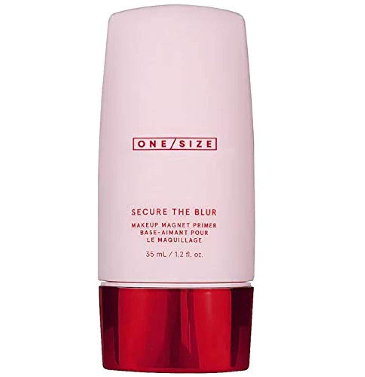 One Size Secure the Blur Primer bottle, pore-minimizing and shine-control for all-day wear.