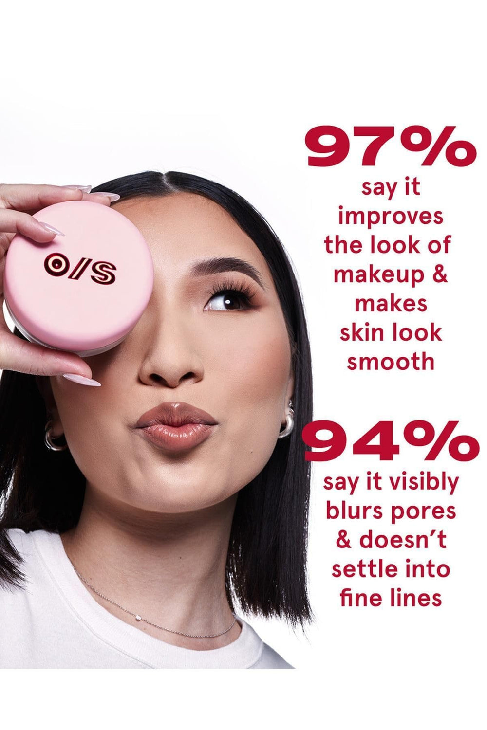 One Size Ultimate Blurring Setting Powder no flashback for natural selfies under any light