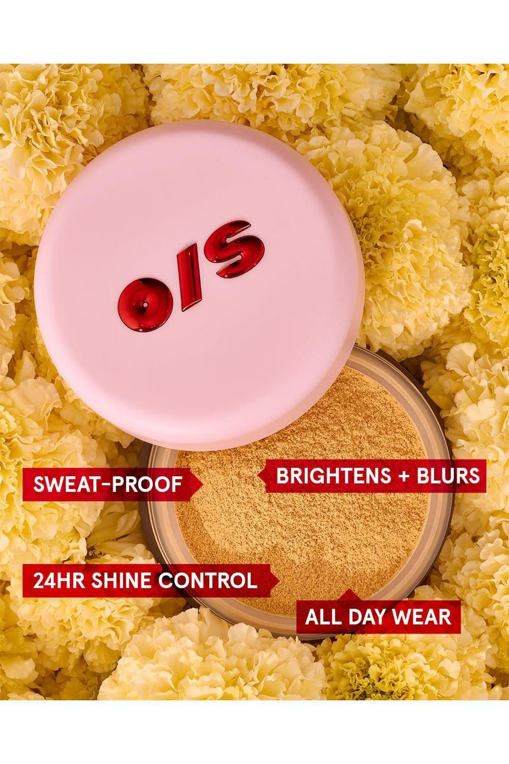 One Size Ultimate Blurring Setting Powder seven-shade range adapts to fair to medium tones