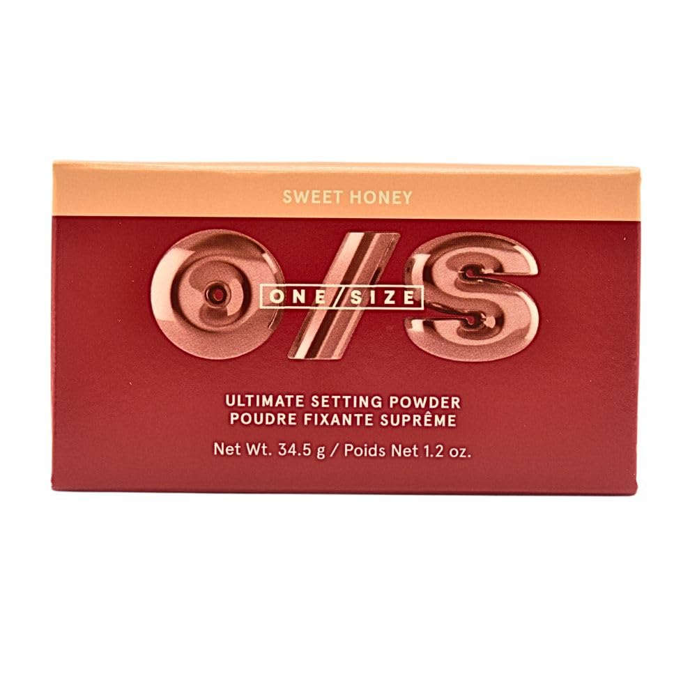 One/Size Ultimate Setting Powder Sweet Honey compact close-up for a silky texture