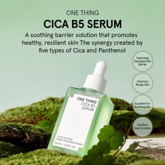 ONE THING CICA B5 Serum dropper releasing lightweight hydration