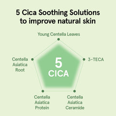 ONE THING CICA B5 Serum packaging box with clean design