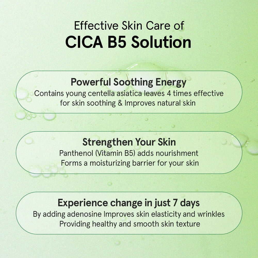 ONE THING CICA B5 Serum texture close-up showing silky finish