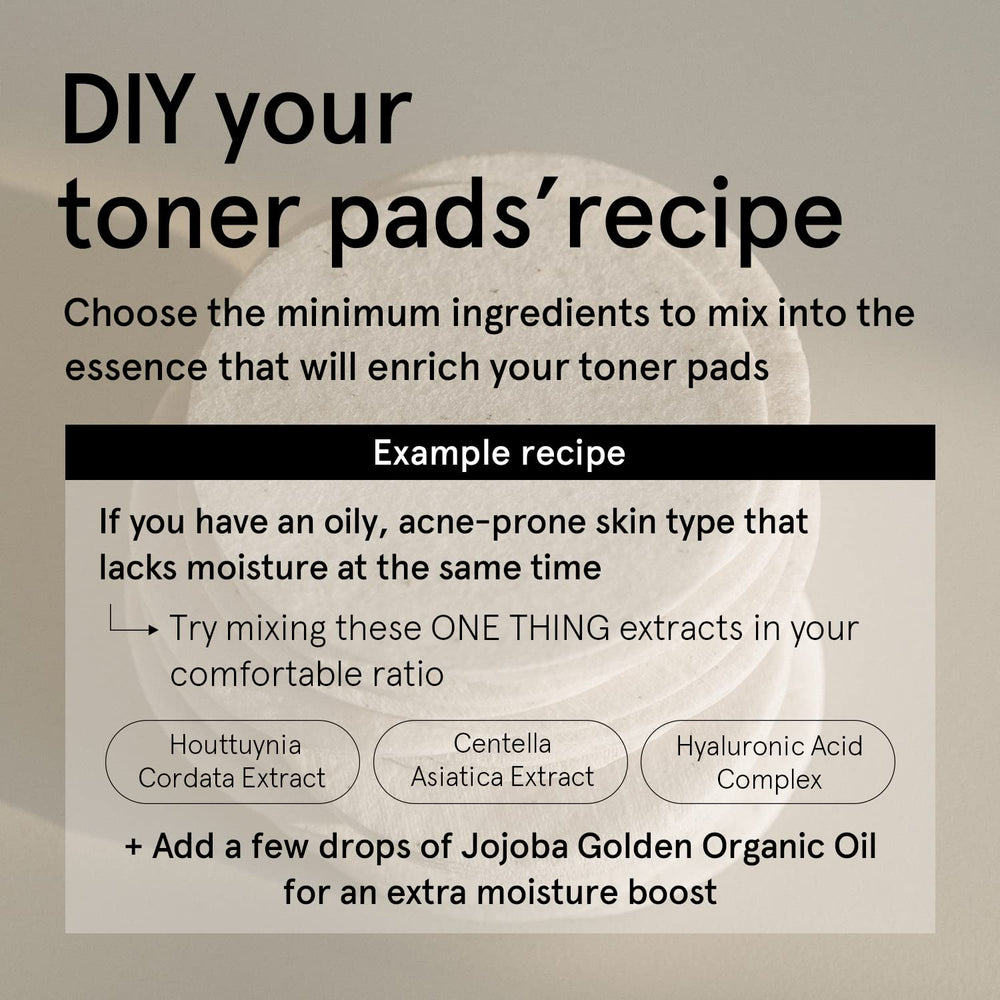 ONE THING large face cotton pads texture highlighting plush material.