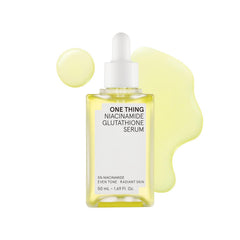 One Thing Niacinamide Glutathione Serum bottle with lightweight, hydrating formula for even skin tone
