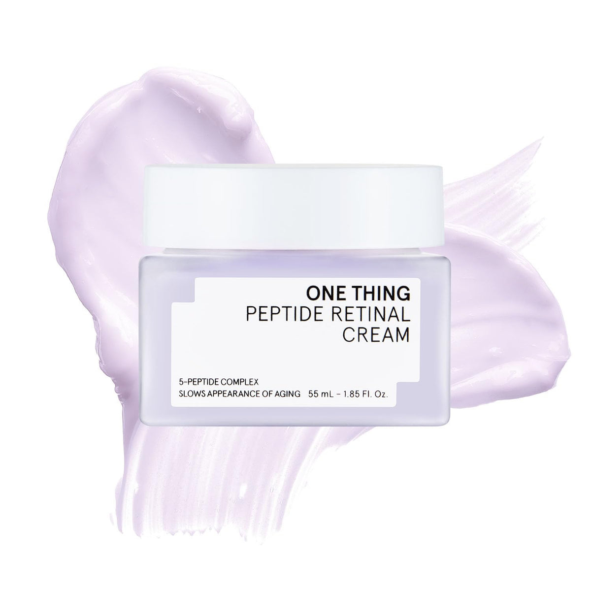 ONE THING Peptide Retinal Cream packaging for daily skincare routine.