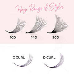 One V Salon C Curl 0.07 lashes deliver dark natural looking volume.